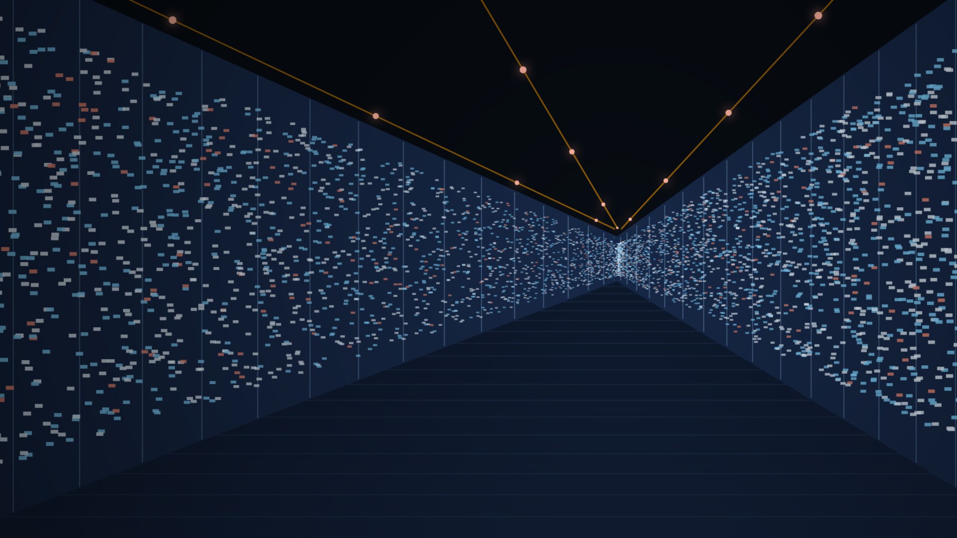 Illustration: rack aisle in a data-centre hall